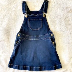 Hanna Anderson Stretchy Denim Overall Dress